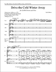Drive the Cold Winter Away for mixed chorus and flute score
