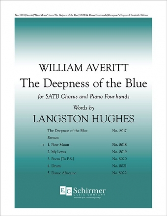 William Averitt, The Deepness of the Blue: 1. New Moon SATB, Piano Four-hands Stimme