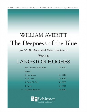William Averitt, The Deepness of the Blue: 5. Danse Africaine SATB, Piano Four-hands Stimme