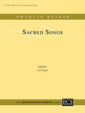 Gwyneth Walker, Sacred Songs Voice and Organ Buch