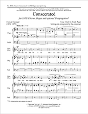 Frank Pesci, Consecrated SATB and Organ Stimme