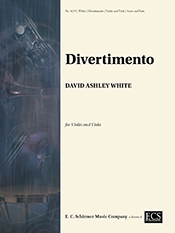 David Ashley White, Divertimento Violin and Viola Buch