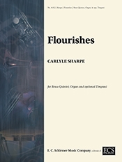 Carlyle Sharpe, Flourishes Brass Quintet, Organ and optional Timpani Buch