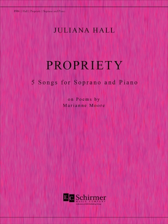 Juliana Hall, Propriety Soprano and Piano Buch