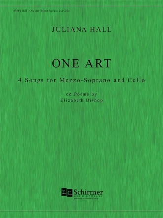 Juliana Hall, One Art Mezzo Soprano and Cello Buch