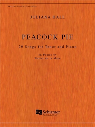 Juliana Hall, Peacock Pie Tenor Voice and Piano Buch