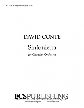 David Conte, Sinfonietta Orchestra Partitur