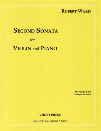 Robert Ward, Second Sonata for Violin and Piano Violine und Klavier Buch