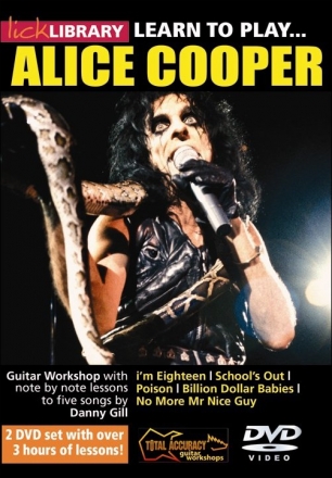 Learn To Play Alice Cooper Gitarre 2 DVDs