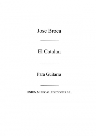 El Catalan, Vals Gitarre Buch