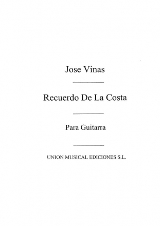 Recuerdo De La Costa Pequena Romanza Gitarre Buch