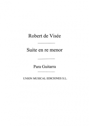 Suite En Re Menor D Minor Gitarre Buch