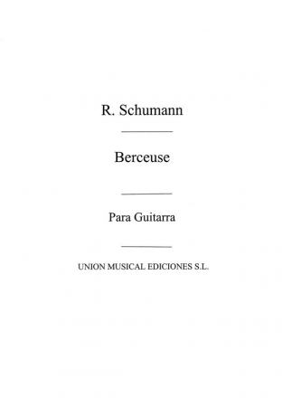 Robert Schumann, Berceuse Gitarre Buch