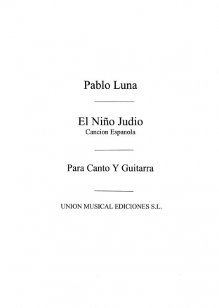 El Nino Judio Cancion Espanola Vocal and Guitar Buch