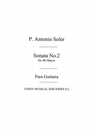 Sonata No.2 Gitarre Buch