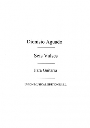 Seis Valses Gitarre Buch