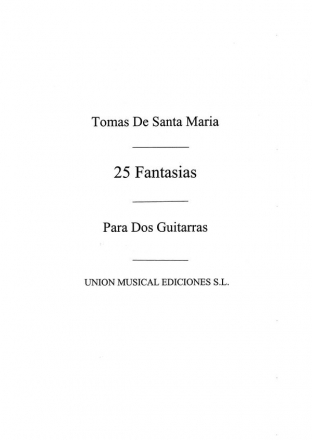 25 Fantasias For 2 Guitars Gitarre Buch
