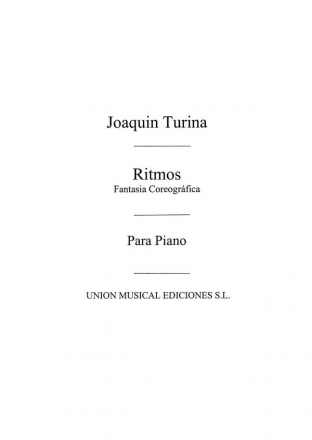 Joaqun Turina, Ritmos Fantasia Coreografica Op.43 Klavier Buch
