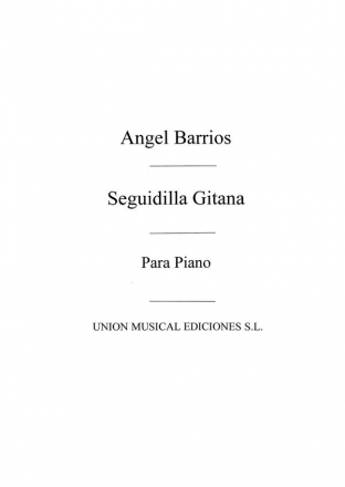 Seguidilla Gitana Suite For Piano Klavier Buch