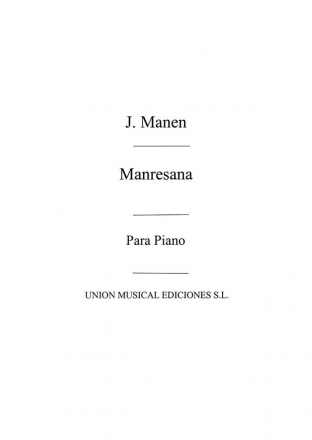Manresana, Sardana For Piano Klavier Buch