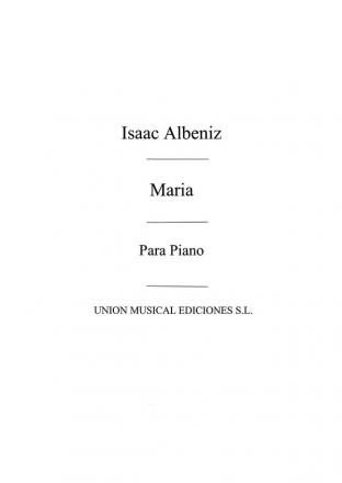 Isaac Albniz, Maria No.6 From Mazurkas De Salon Op.66 For Piano Klavier Buch