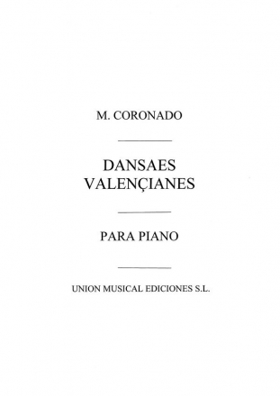 Danses Valencianes For Piano Klavier Buch