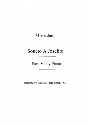 Soneto A Joselito Vocal Buch