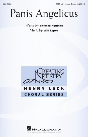 Will Lopes, Panis Angelicus SATB and Children's Chorus Choral Score