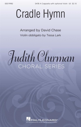 Cradle Hymn SATB a Cappella Choral Score