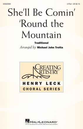 She'll Be Comin' Around The Mountain 2-Part Choir Choral Score