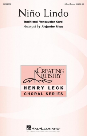 Nio Lindo for 3-part treble choir and piano choral score