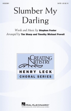 Slumber My Darling SATB Choral Score