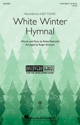 White Winter Hymnal for 3-part mixed chorus and piano chorus score