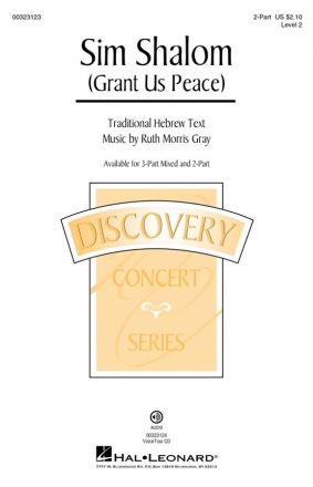 Ruth Morris Gray, Sim Shalom 2-Part Choir Choral Score