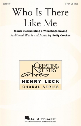 Emily Crocker, Who Is There Like Me 2-Part Choir Choral Score