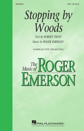Roger Emerson, Stopping by Woods SAB Choral Score