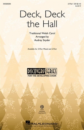 Deck, Deck The Hall 2-Part Choir Choral Score