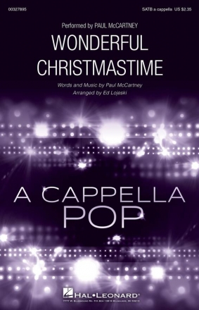 Paul McCartney, Wonderful Christmastime SATB a Cappella Choral Score