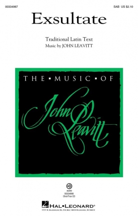 John Leavitt, Exsultate SAB Choral Score