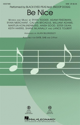 Be Nice SAB Choral Score