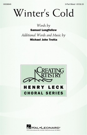 Michael John Trotta, Winter's Cold 3-Part Mixed Choir Choral Score