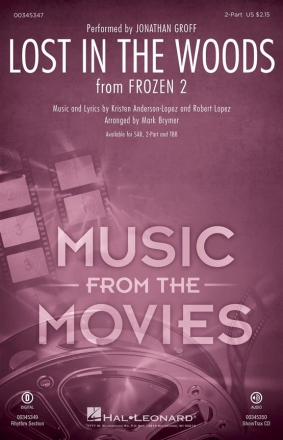 Kristen Anderson-Lopez, Lost in the Woods 2-Part Choir Choral Score