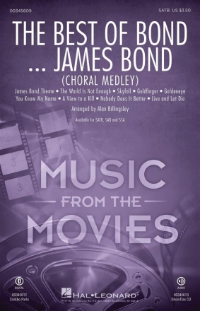 The Best Of Bond (Choral Medley) for mixed choir and piano choral score