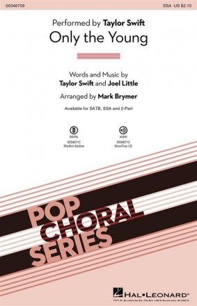 Only The Young for female choir (SSA) and piano choral score