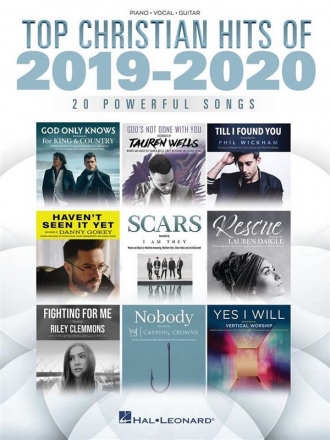 Top Christian Hits of 2019-2020 Piano, Vocal and Guitar Book