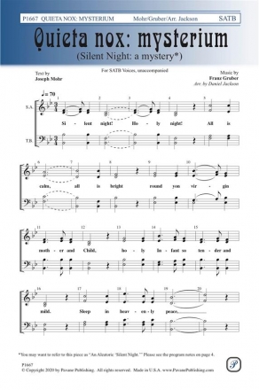 Quieta Nox: mysterium SATB A Cappella Choral Score