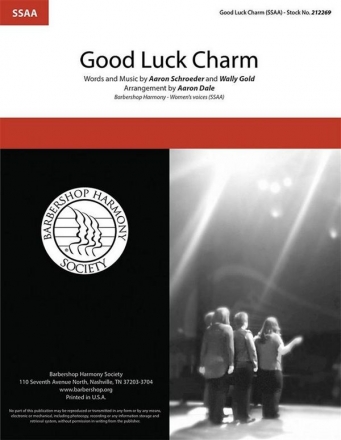 Good Luck Charm SSAA A Cappella Choral Score