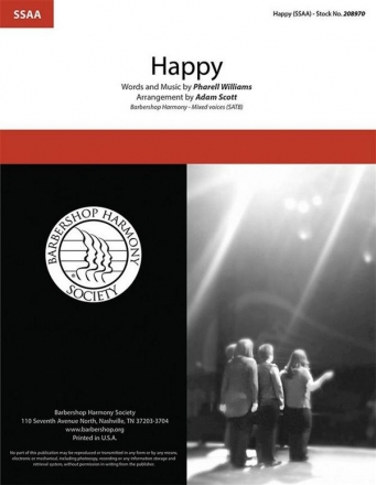 Happy SSAA A Cappella Choral Score