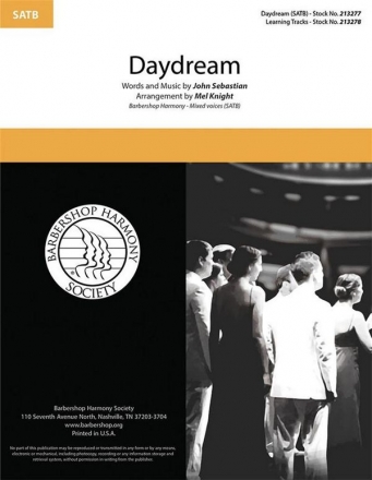 Daydream SATB A Cappella Choral Score