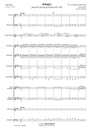 Giuseppe Verdi, Coro di Zingari Choir and Symphonic Band Partitur